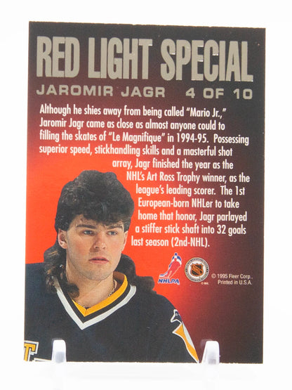 Jaromir Jagr Penguins Fleer Ultra Red Light Special 1995-96 #4/10