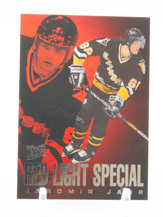 Jaromir Jagr Penguins Fleer Ultra Red Light Special 1995-96 #4/10