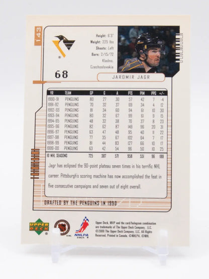Jaromir Jagr Penguins Upper Deck MVP 2000-01 #143