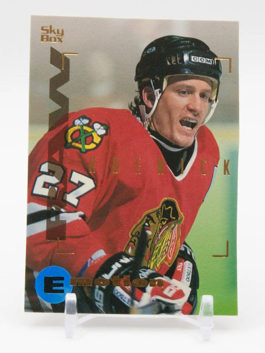 Jeremy Roenick Blackhawks SkyBox Emotion 1995 #PROMO SAMPLE