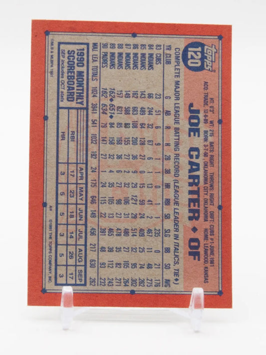Joe Carter Padres Score 1991 #120