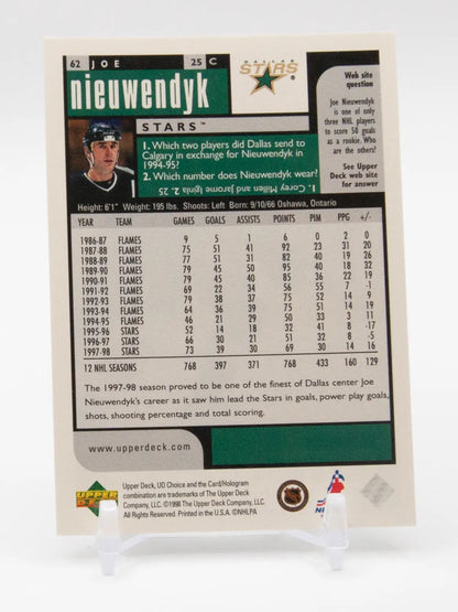 Joe Nieuwendyk Stars Upper Deck Choice 1998-99 #62
