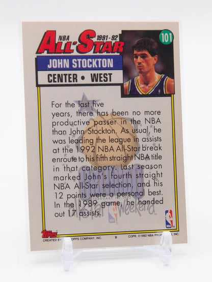 John Stockton Jazz Topps 1991-92 #101