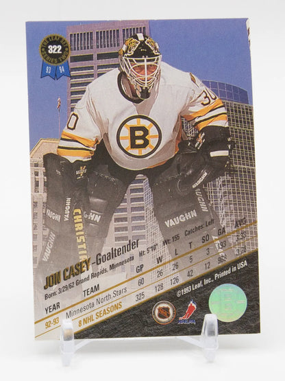 Jon Casey Bruins Leaf 1993-94 #322