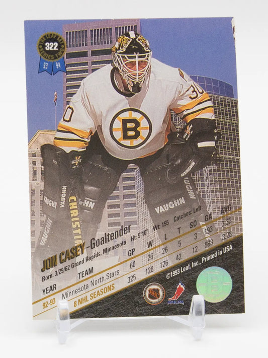 Jon Casey Bruins Leaf 1993-94 #322