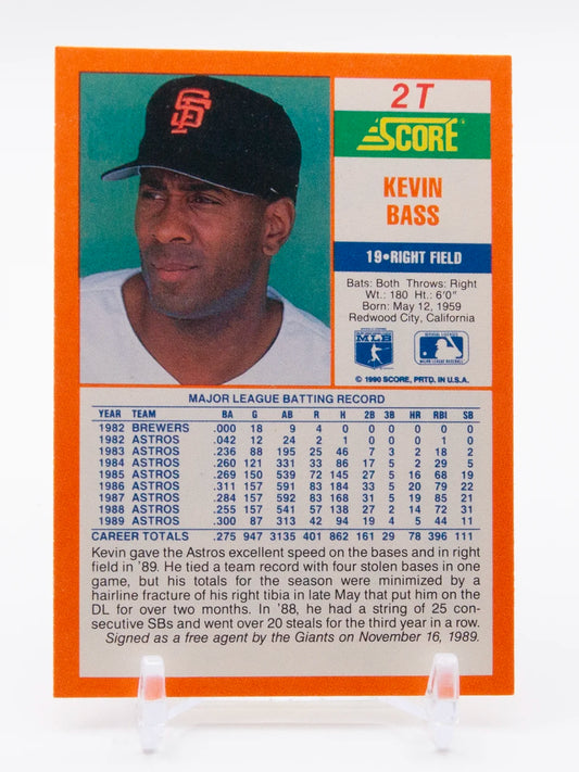 Kevin Bass Giants Score 1990 #2T