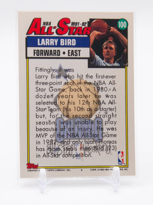 Larry Bird Celtics Topps 1991-92 #100