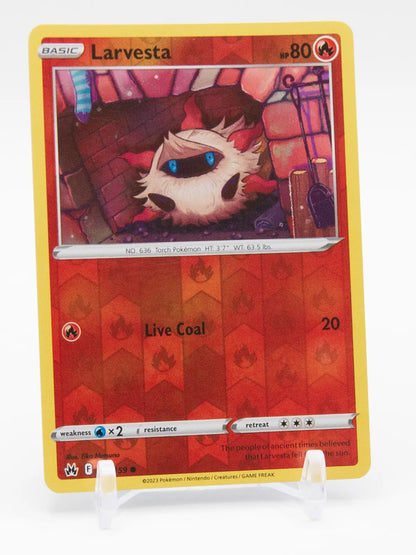 Larvesta 2023 Pokémon Crown Zenith #024/159 (Reverse Holo)