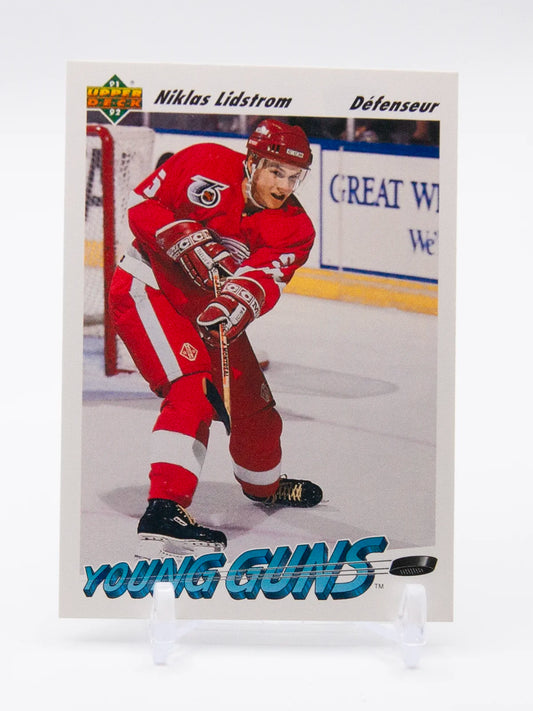 Nicklas Lidstrom Red Wings Upper Deck Young Guns Rookie 1991-92 #587