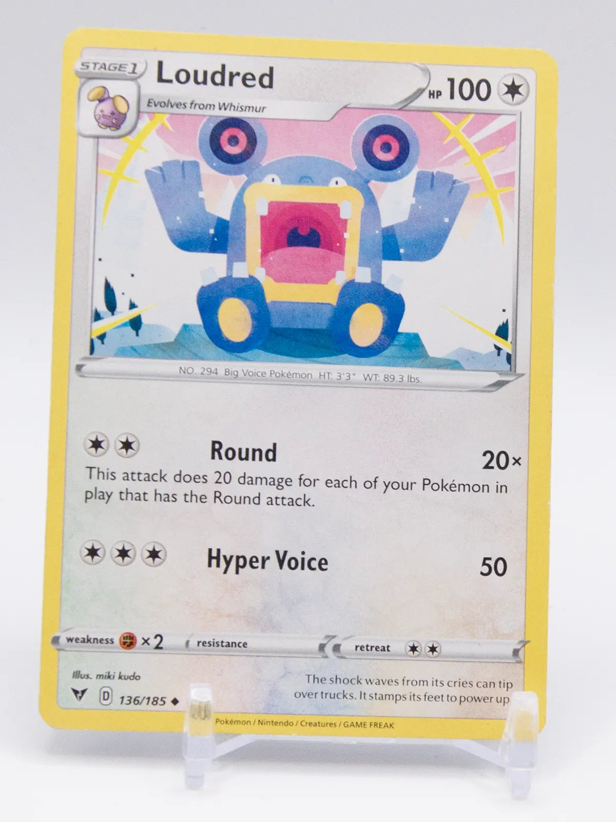 Loudred 2020 Pokémon Vivid Voltage #136/185