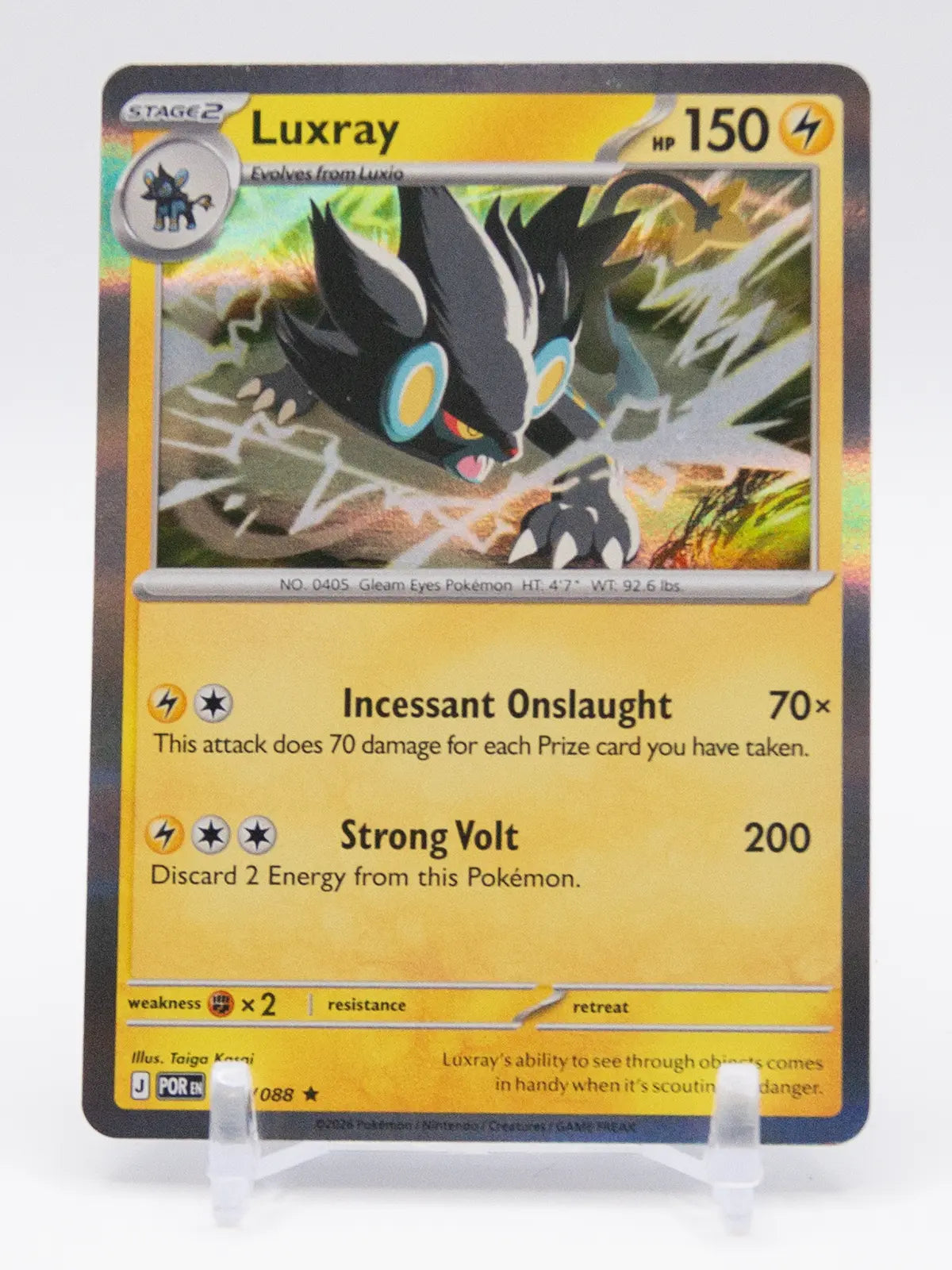 Luxray 2026 Pokémon Perfect Order #028/088 (Holo)
