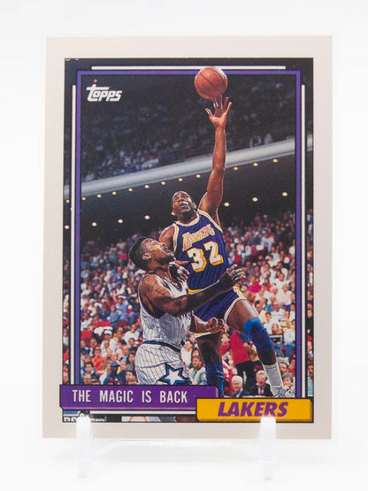 Magic Johnson Lakers Topps 1991-92 #54