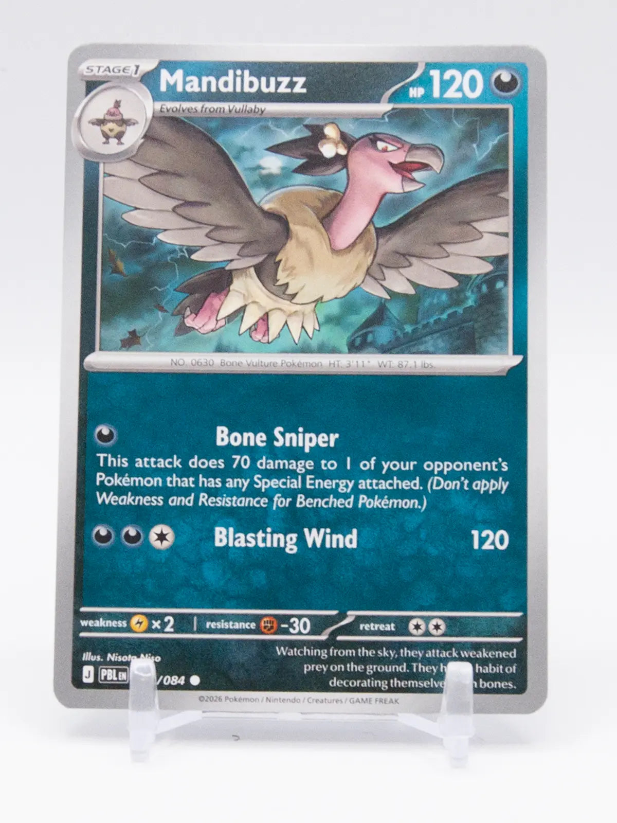 Mandibuzz 2026 Pokémon Pitch Black #050/084