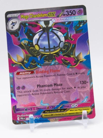 Mega Chandelure ex 2026 Pokémon Pitch Black #038/084 (Holo)