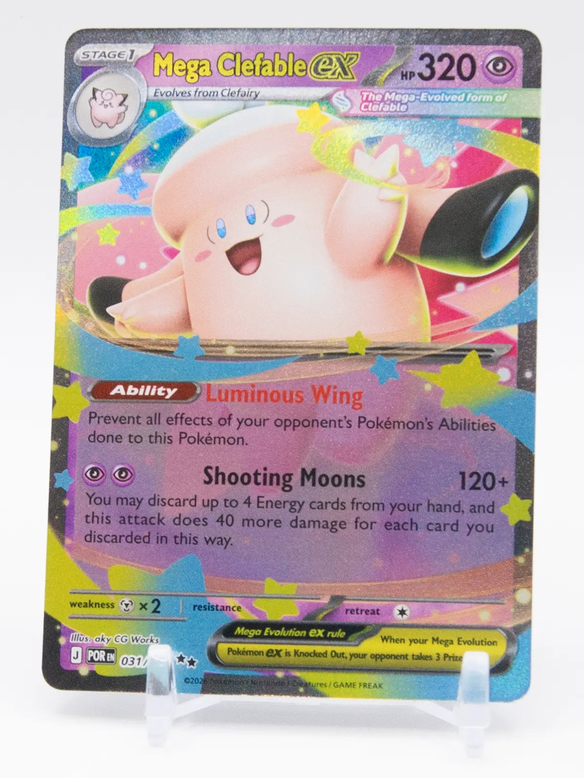 Mega Clefable ex 2026 Pokémon Perfect Order #031/088 (Holo)