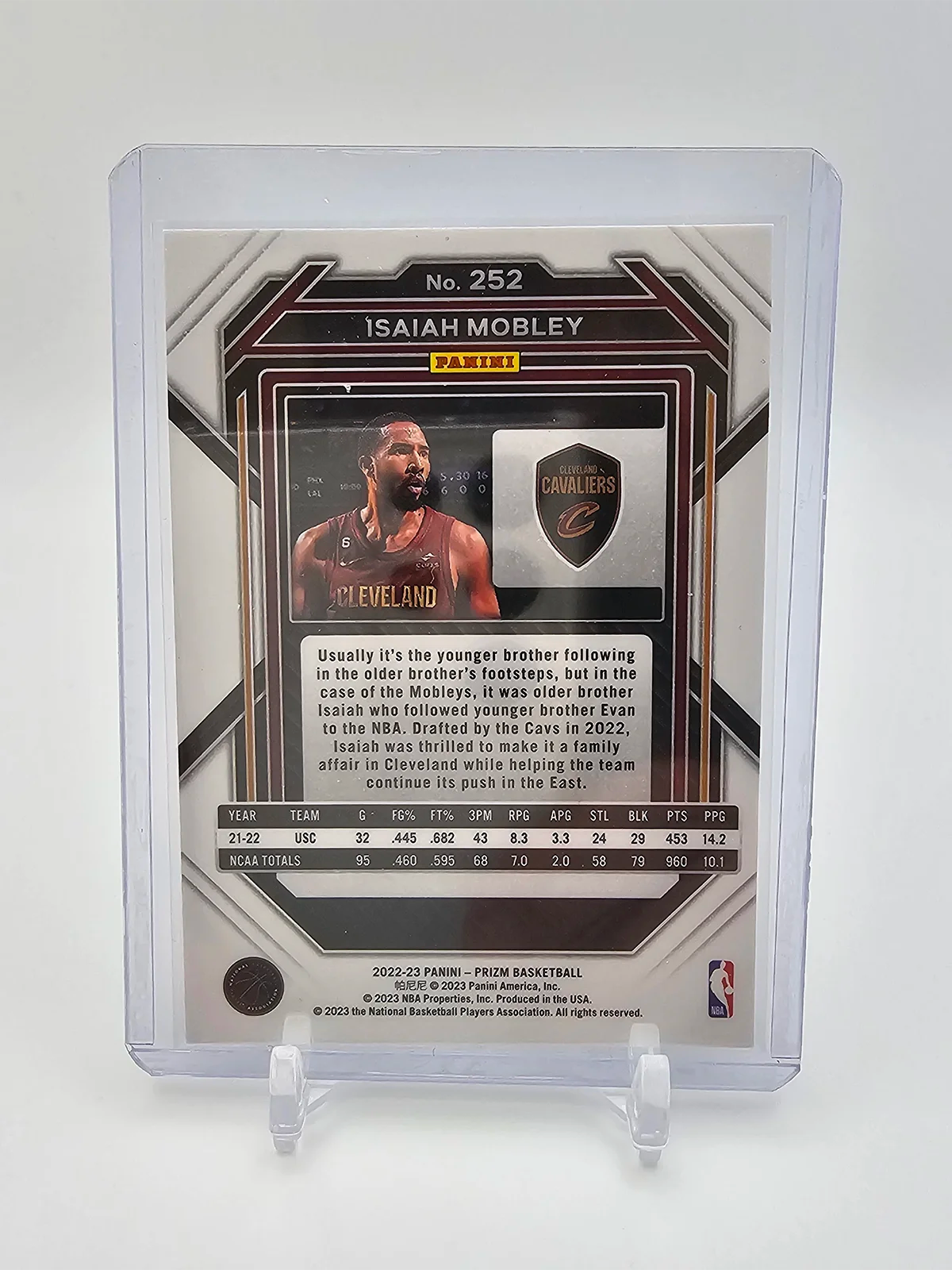 Isaiah Mobley Panini Prizm Rookie 2023 #252
