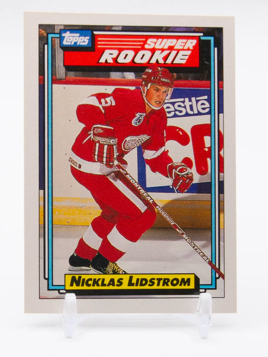 Nicklas Lidstrom Red Wing Topps Super Rookie 1992-93 #9
