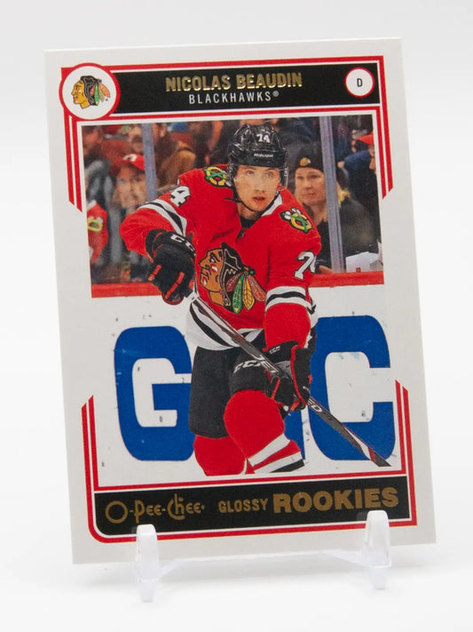 Nicolas Beaudin Blackhawks O-Pee-Chee Glossy Rookies 2020-21 #R-10