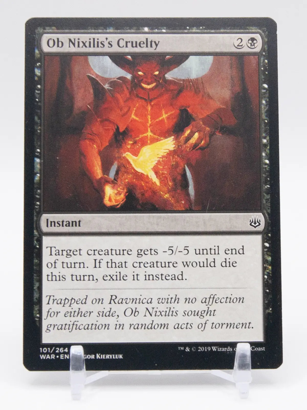 Ob Nixilis's Cruelty 2019 MTG War of the Spark #101