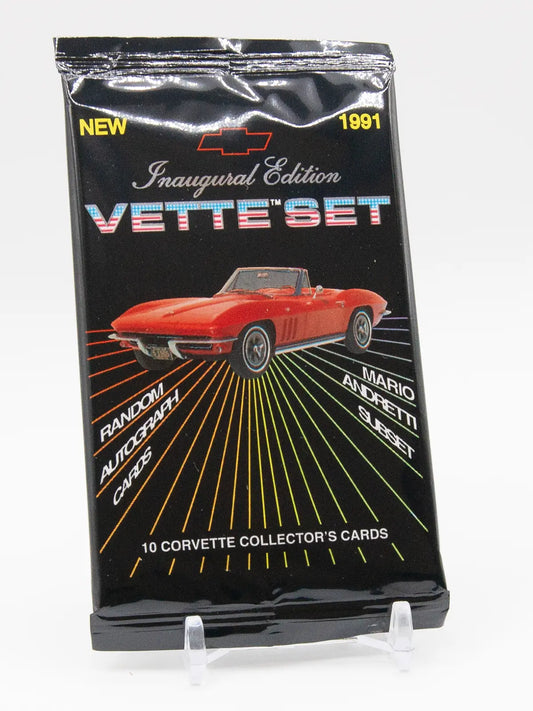 Paquet neuf scellé Inaugural Edition Chevrolet Corvette Collector Cards 1991