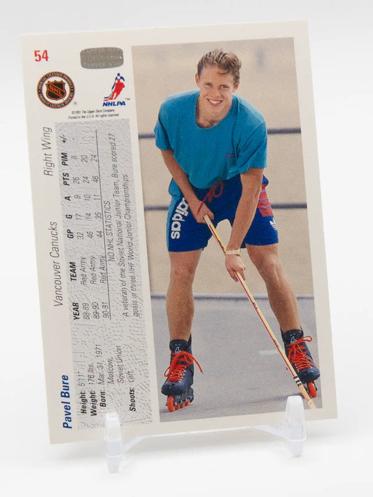 Pavel Bure Canucks Upper Deck 1991-92 Rookie #54