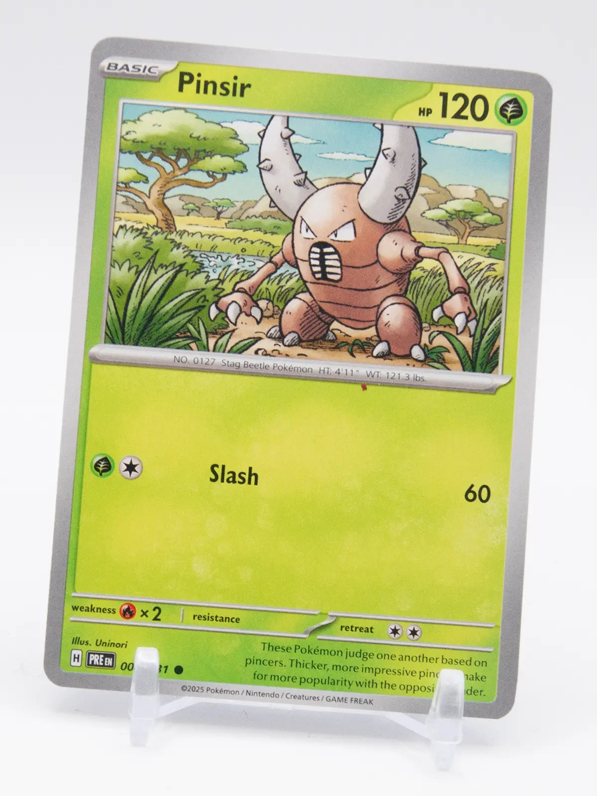 Pinsir 2025 Pokémon Prismatic Evolutions #003/131
