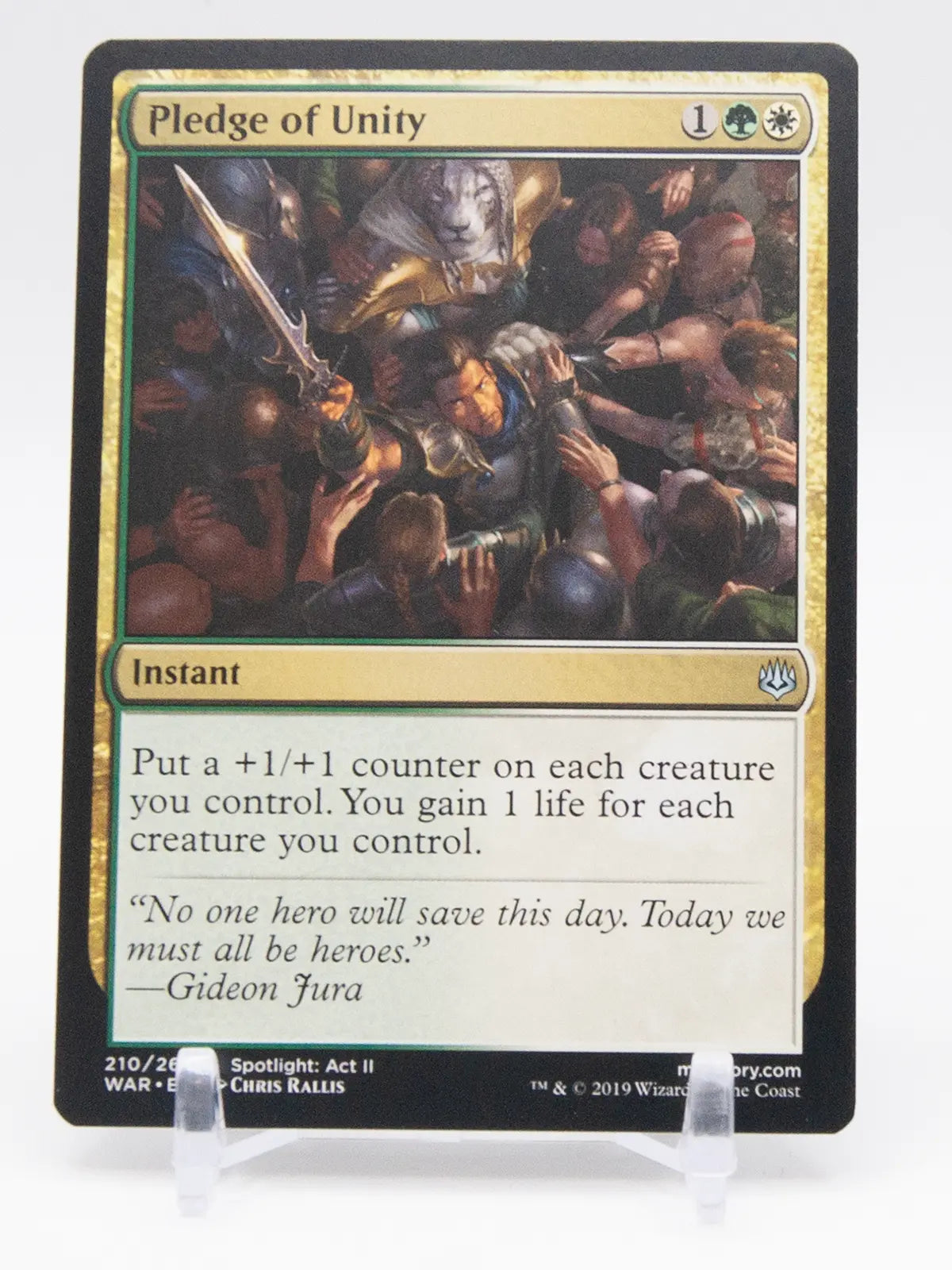 Pledge of Unity 2019 MTG War of the Spark #210