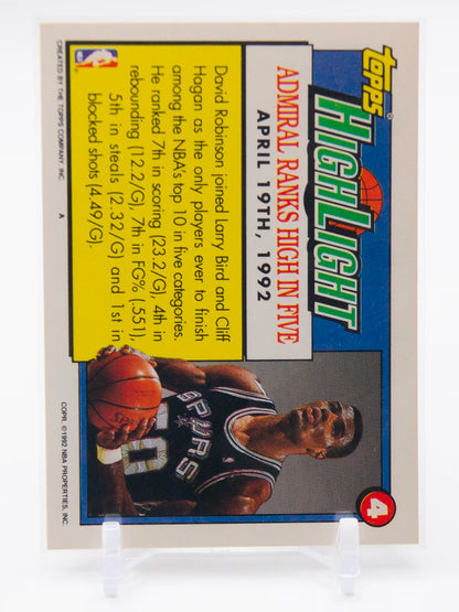 David Robinson Spurs Topps 1991-92 #4
