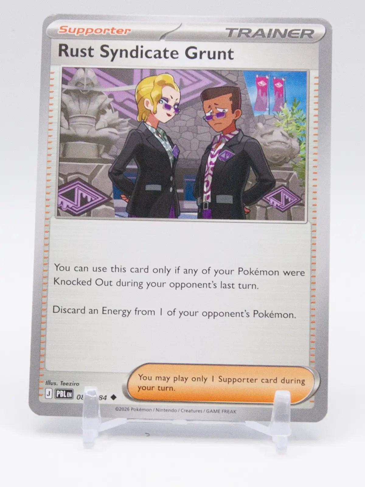 Rust Syndicate Grunt 2026 Pokémon Pitch Black #081/084
