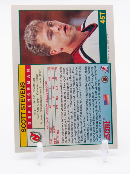Scott Stevens Devils Score 1991-92 #45T
