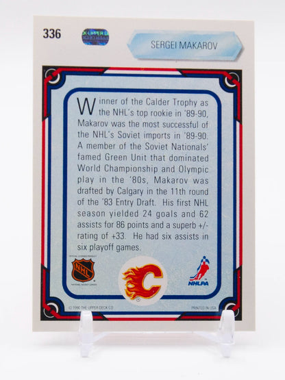 Sergei Makarov Flames Upper Deck 1990-91 #336