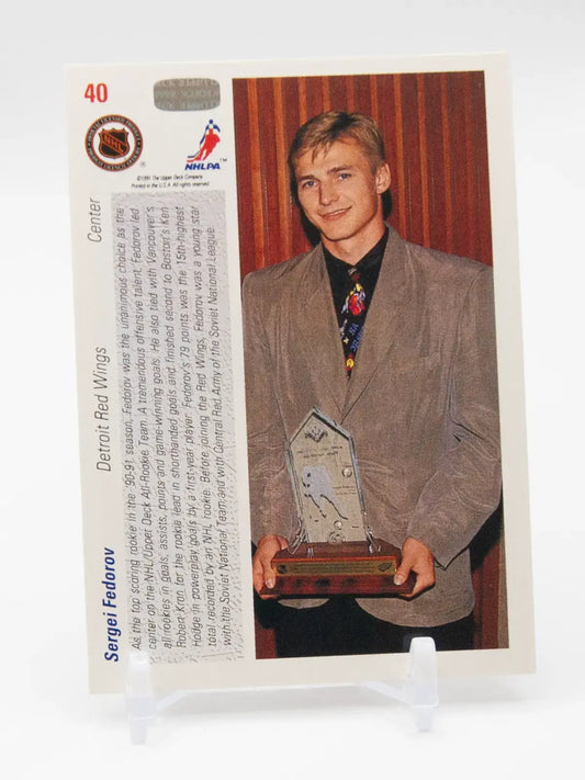 Sergei Fedorov Red Wings Upper Deck 1991-92 #40