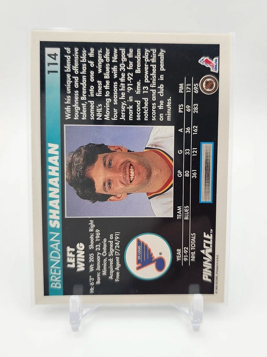 Brendan Shanahan Blues Pinnacle 1992 #114