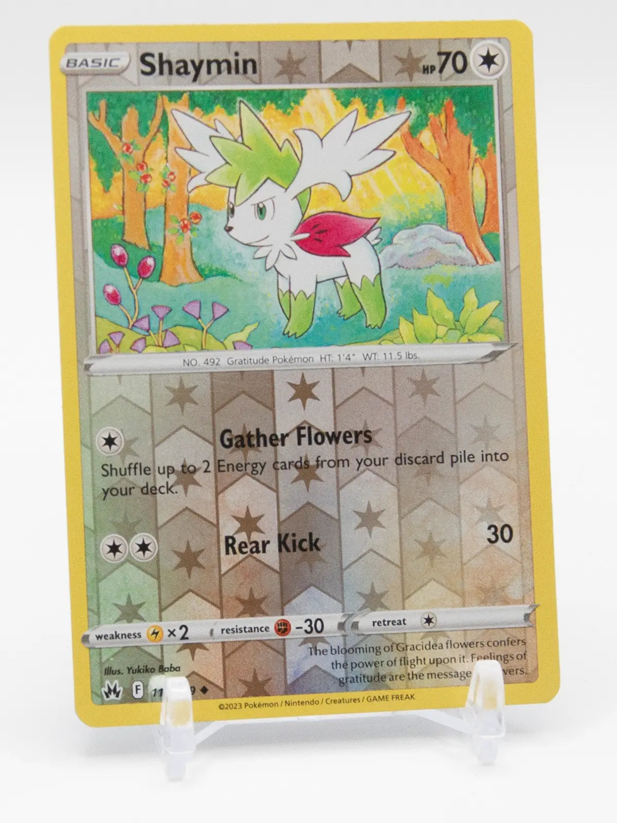 Shaymin 2023 Pokémon Crown Zenith #115/159 (Reverse Holo)