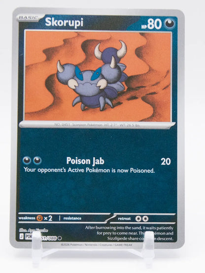 Skorupi 2026 Pokémon Perfect Order #051/088 (Reverse Holo)