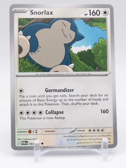 Snorlax 2026 Pokémon Perfect Order #063/088