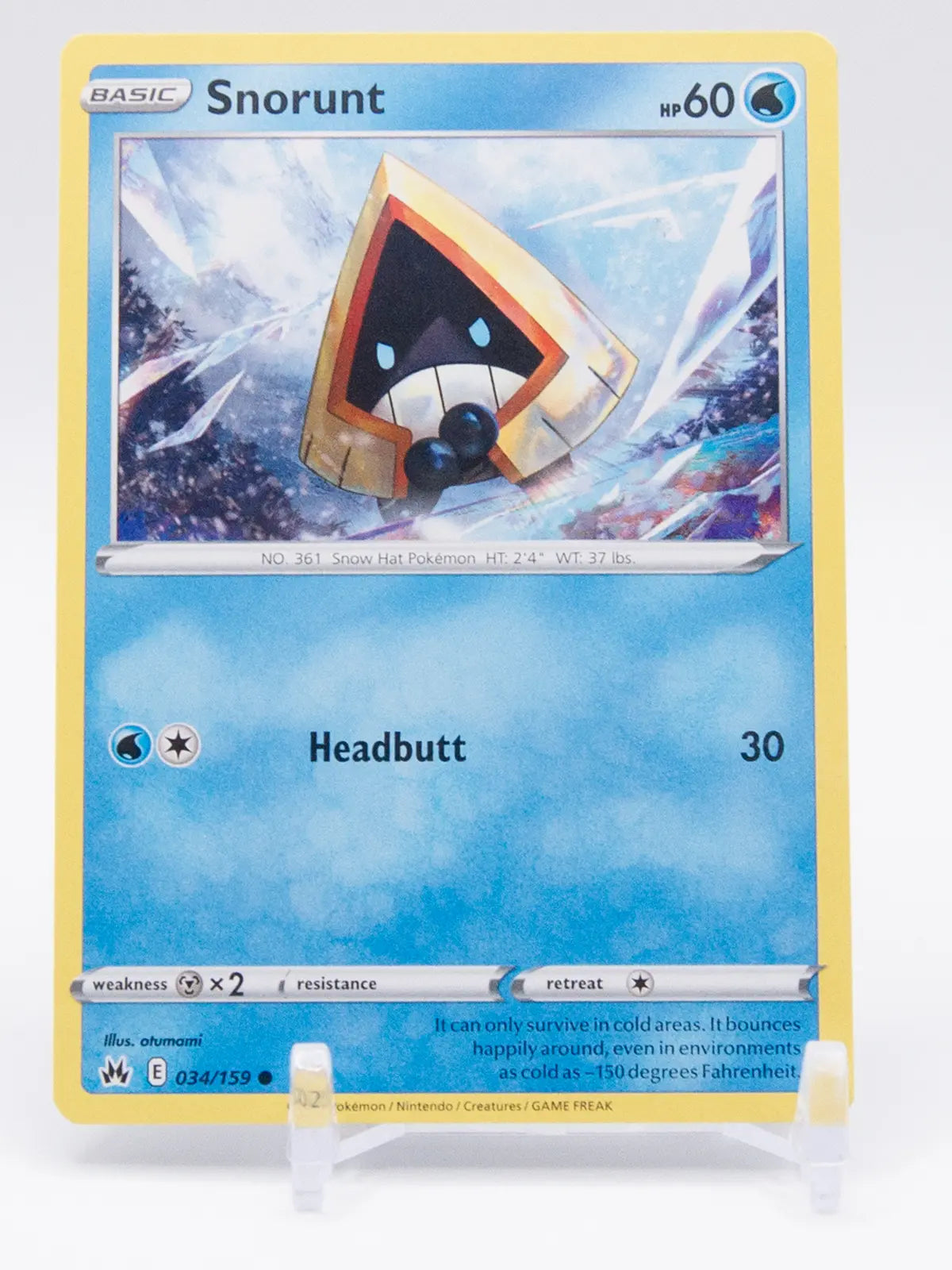 Snorunt 2023 Pokémon Crown Zenith #034/159