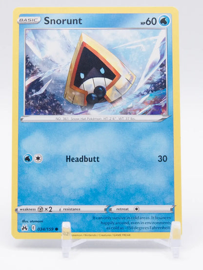 Snorunt 2023 Pokémon Crown Zenith #034/159