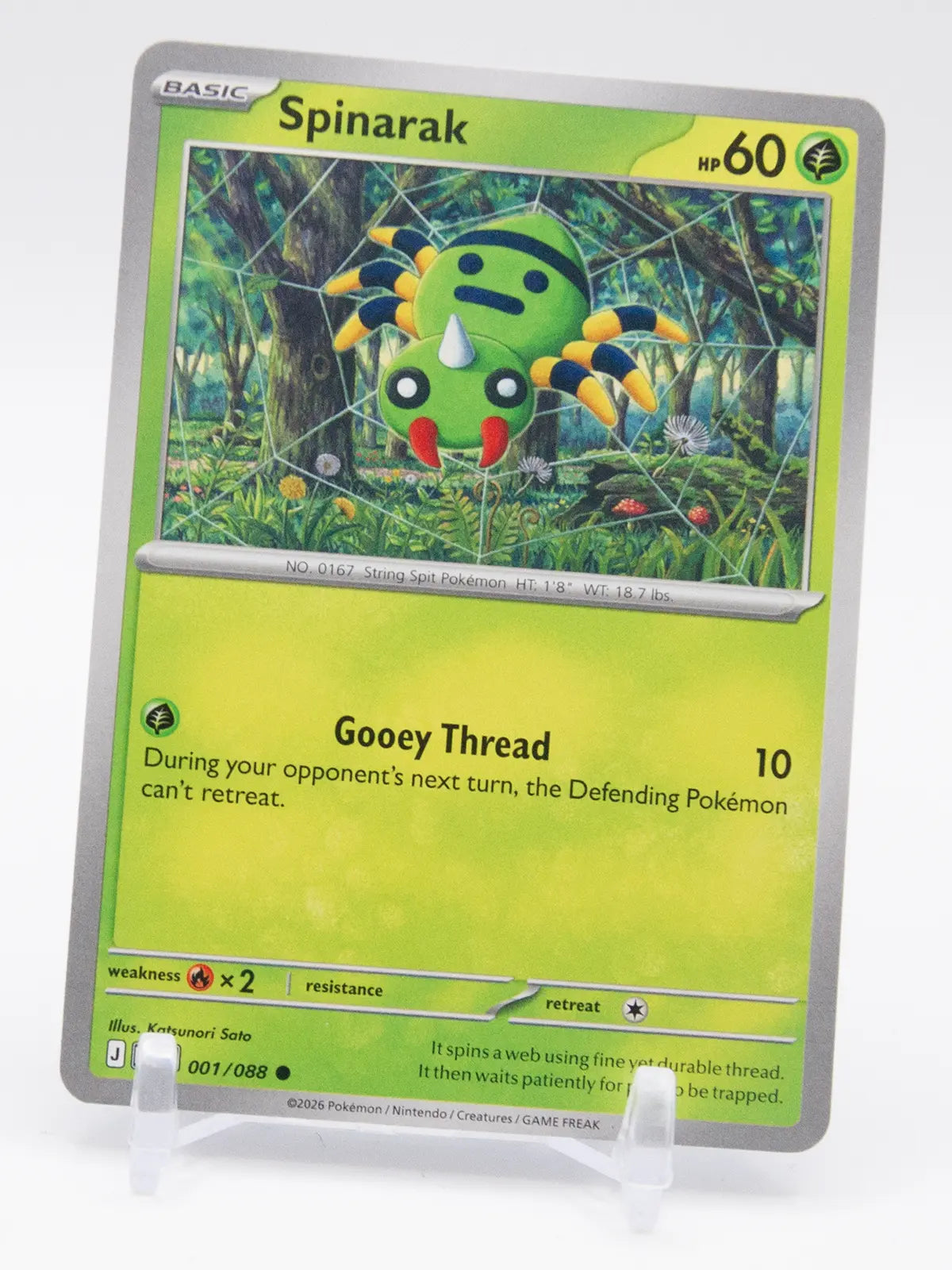 Spinarak 2026 Pokémon Perfect Order #001/088