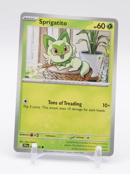 Sprigatito 2025 Pokémon Journey Together #016/159