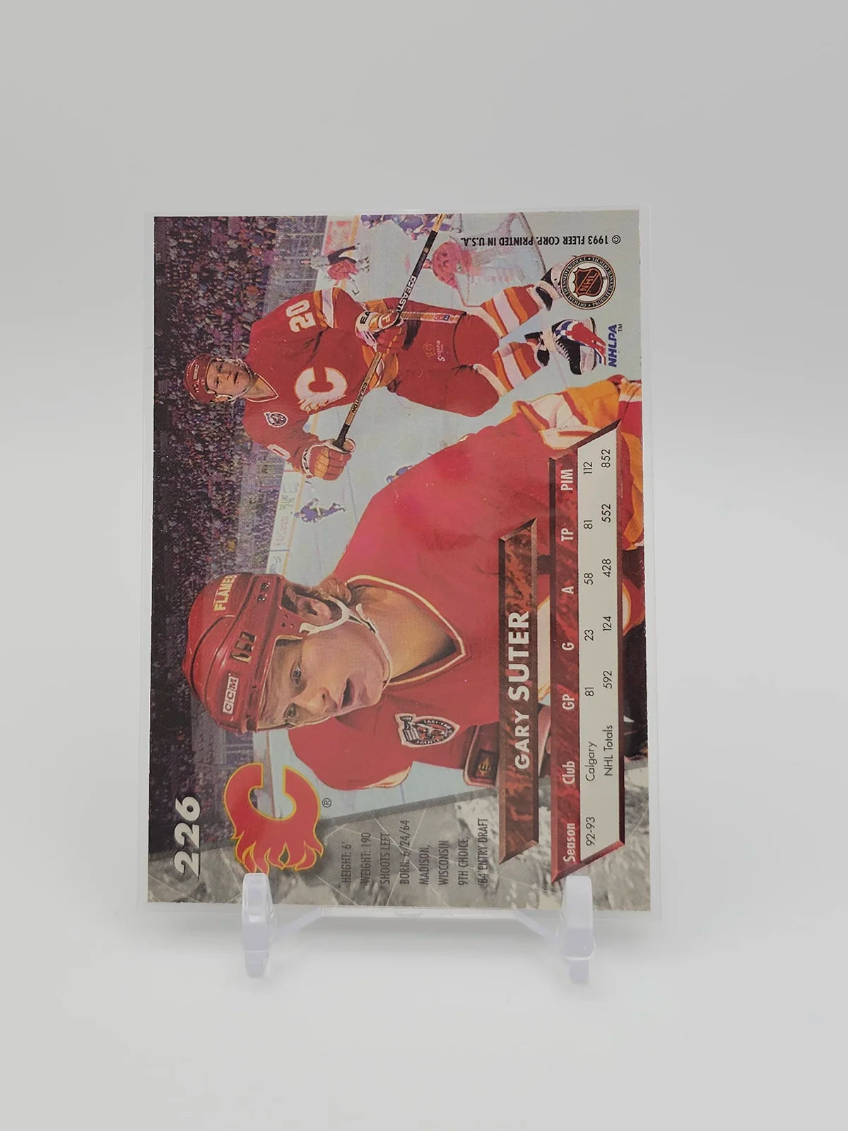 Gary Suter Flames Fleer Ultra 1993 #226