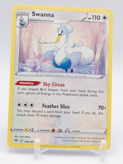 Swanna 2020 Pokémon Darkness Ablaze #149/189