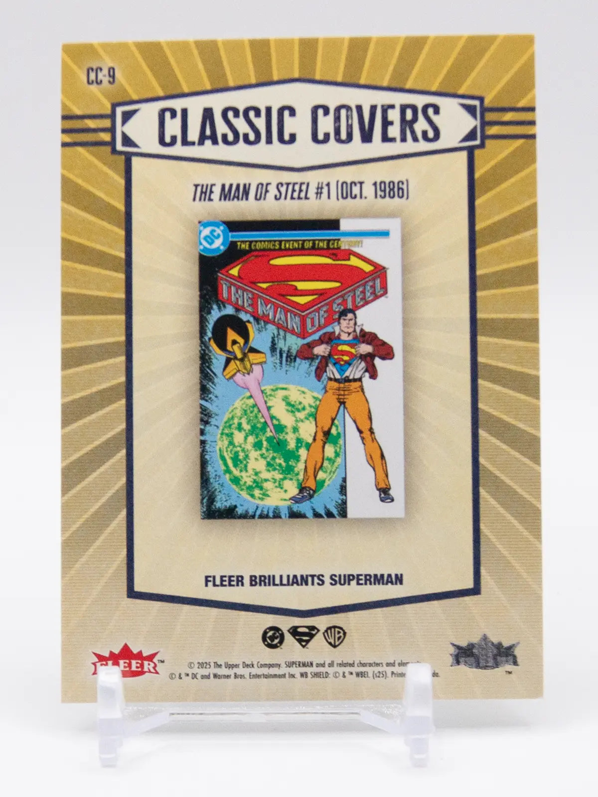 THE MAN OF STEEL #1 (1986) 2015 DC Comics Classic Covers Fleer #CC-9