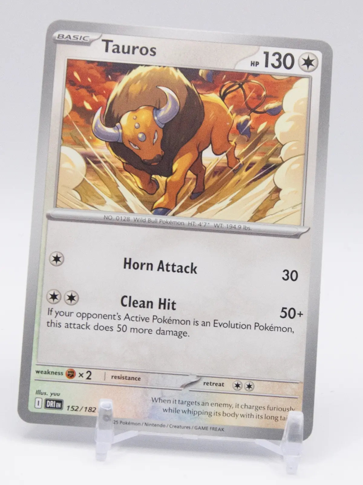Tauros 2025 Pokémon Destined Rivals #152/182