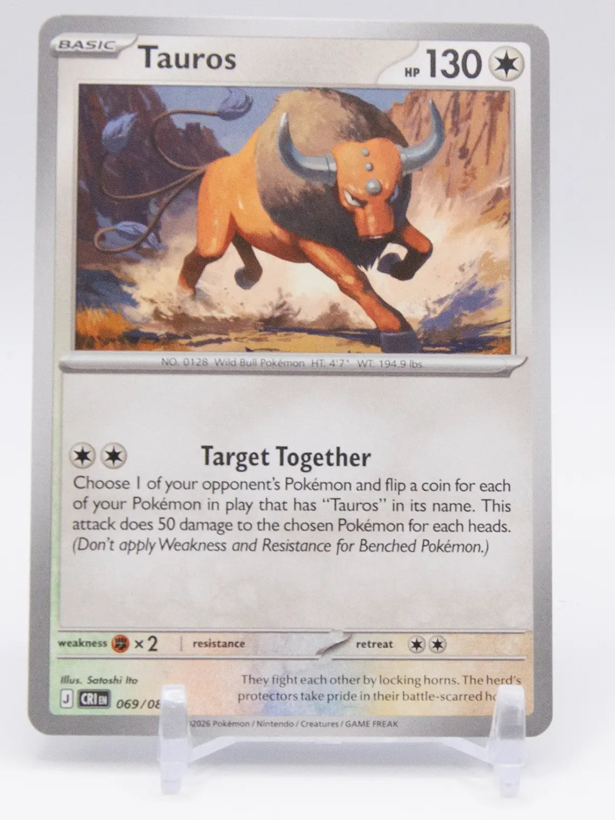 Tauros 2026 Pokémon Chaos Rising #069/086