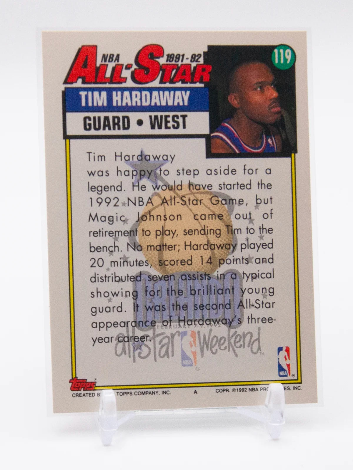 Tim Hardaway Golden State Topps 1991-92 #119