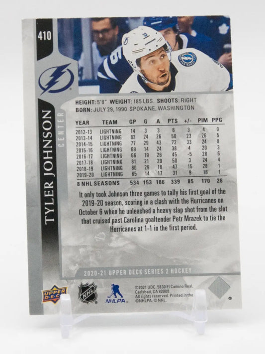 Tyler Johnson Lightning Upper Deck 2020-21 #410