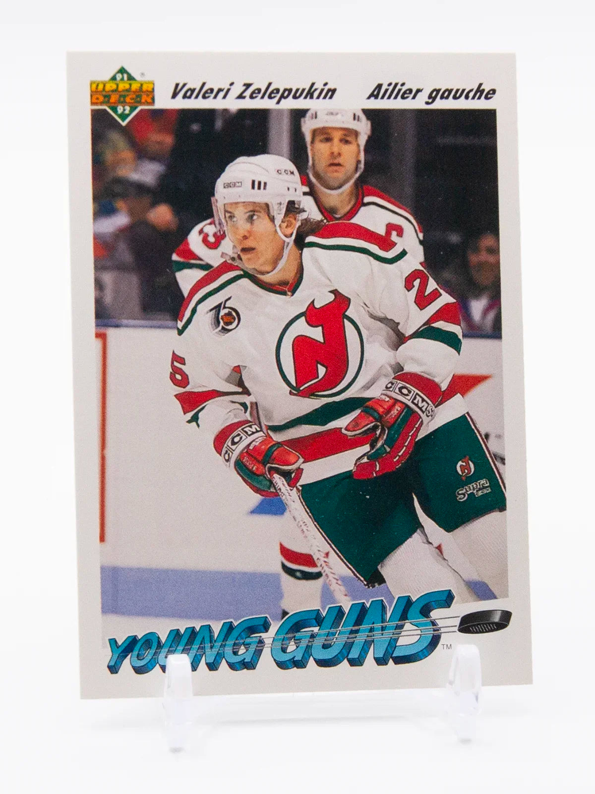 Valeri Zelepukin Devils Upper Deck Young Guns Rookie 1991-92 #589