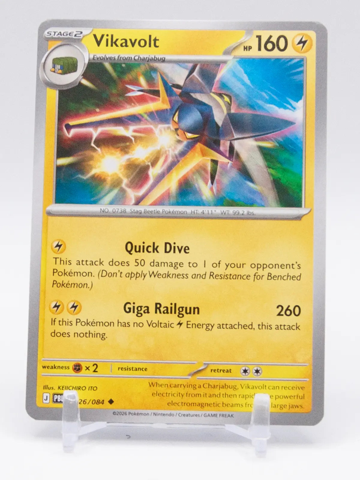 Vikavolt 2026 Pokémon Pitch Black #026/084