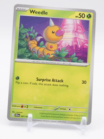 Weedle 2026 Pokémon Chaos Rising #001/086